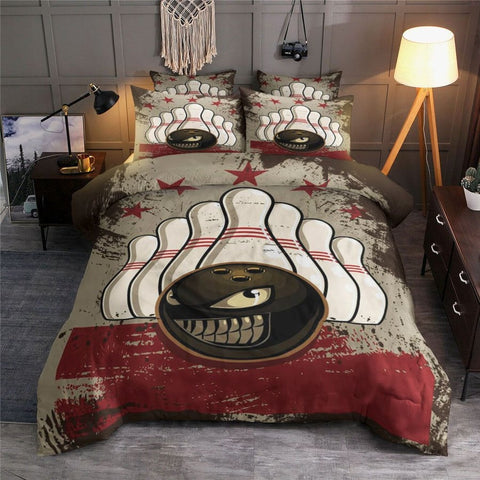 Maxcorners Funny Bowling 3D Bedding Set