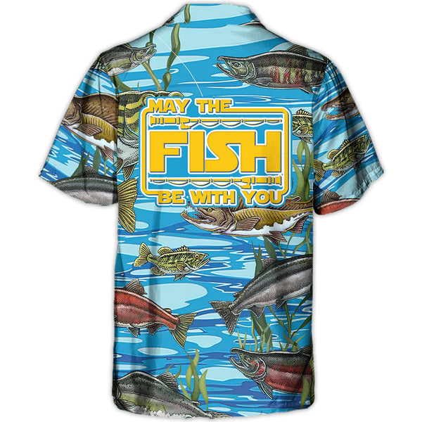 Maxcorners Fishing May The Fish Be With You Hawaiian Shirt