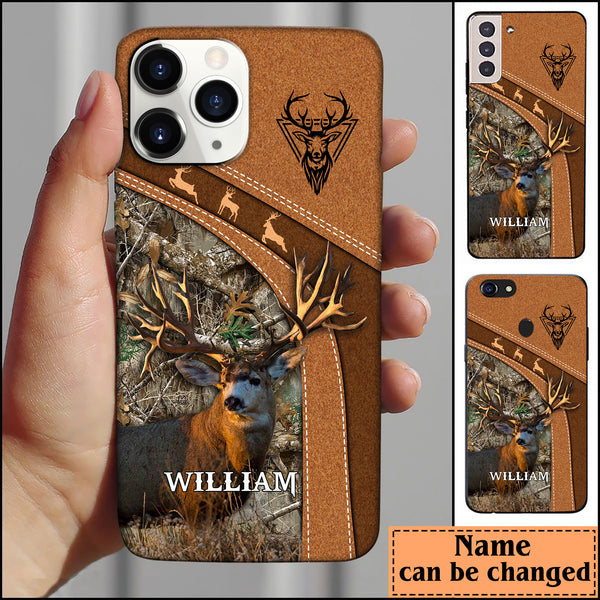 Maxcorners Leather Pattern Personalized Phone Case - IPhone