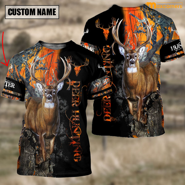 Maxcorners Customized name Deer Hunting 3 3D Design All Over Printed
