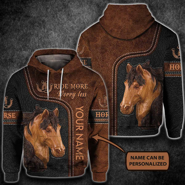 Maxcorners Horse Personalized Leather Pattern