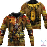 Maxcorners FireFighter All Over Printed Hoodie