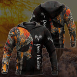 Special Skull Pattern Deer Hunting 3D Multicolor Pattern Printed Shirt For Hunting Lover