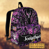 Maxcorners Deer Hunting Name State & Flag Personalized Backpack