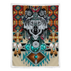 Maxcorners Wolf Native American Pattern