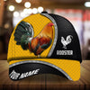 Maxcorners Premium Metal Curve Rooster 3D Multicolor Personalized Cap
