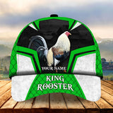 Maxcorners King Rooster Colorful Personalized Cap