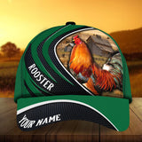 Maxcorners The Coolest Colorful Rooster Personalized Cap
