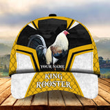 Maxcorners King Rooster Colorful Personalized Cap