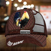 Maxcorners Premium Metal Rooster 3D Multicolor Personalized Cap