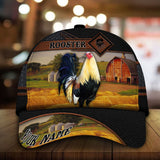 Maxcorners Premium Rooster Leather Personalized Cap