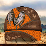 Maxcorners The Best Leather Rooster Multicolor Personalized Cap