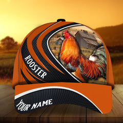 Maxcorners The Coolest Colorful Rooster Personalized Cap