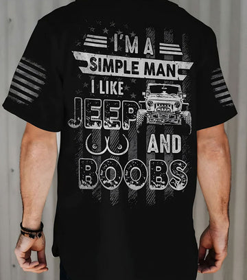 Maxcorners I'm A Simple Man Jeep Jersey Shirt