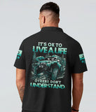 Maxcorners It's Okay To Live A Jeep Life Polo Shirt HM17