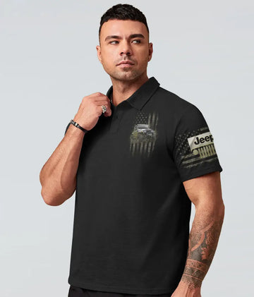 Maxcorners I'm Done Adulting Where Is My Jeep Polo Shirt HM18