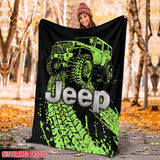 Maxcorners Hyper Green Hooded Blankets