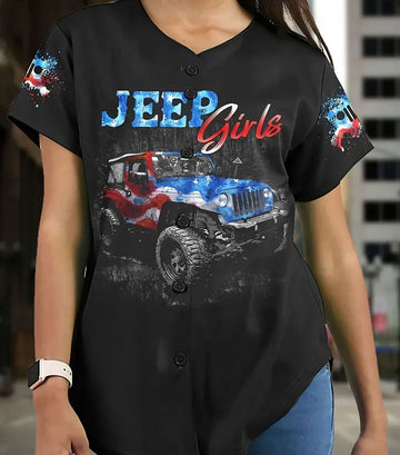 Maxcorners Jeep Girls Like It Dirty American Jersey Shirt