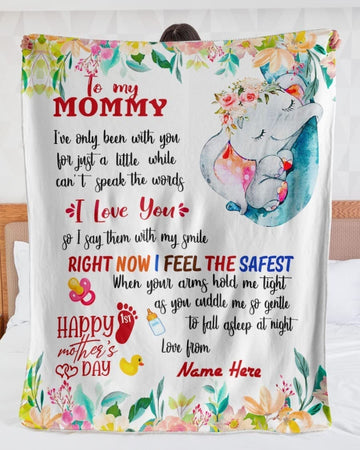 Maxcorners Mother's Day To My Mommy I Love You Personalized Name Blanket