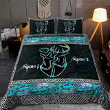 Maxcorners Personalized Couple Hunting Deer Blanket