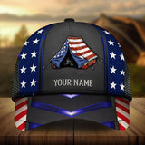 Max Corners US Flag Camping Tent Art Custom 3D Cap