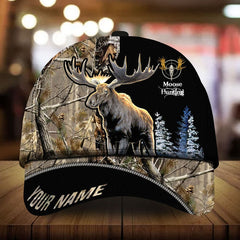 Maxcorners Loralle Moose Hunting Personalized Cap