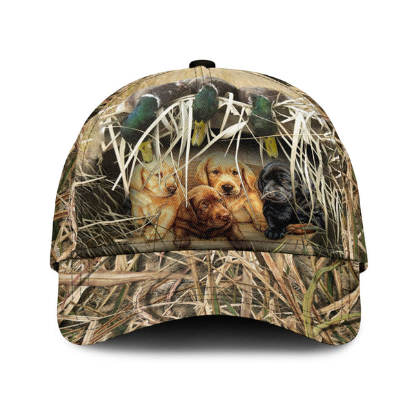 Maxcorners A Pack Of Dogs Mallard Duck Hunting Classic Cap