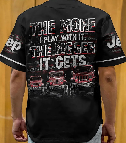Maxcorners The More I Play With It Jeep Jersey Shirt