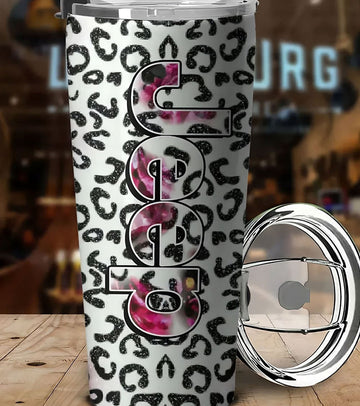 Maxcorners Jeep Flower Leopard 3D Over Printed Tumbler