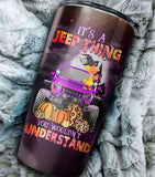 Maxcorners It's A Jeep Thing Duck Halloween 3D Over Printed Tumbler