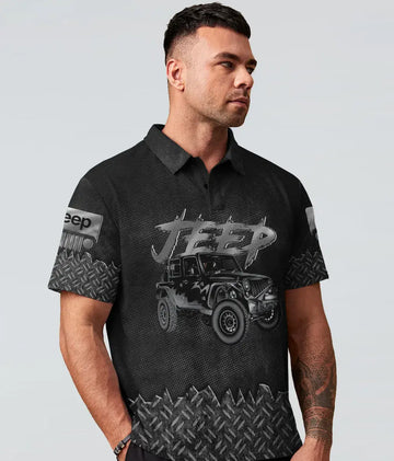 Maxcorners I'm The Black Jeep Metal Polo Shirt HM9