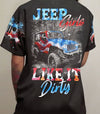 Maxcorners Jeep Girls Like It Dirty American Jersey Shirt