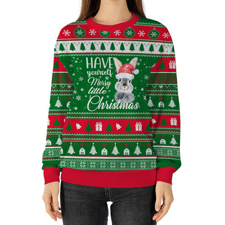 Maxcorners Rabbit Have Yourself Merry Little Christmas Sweater
