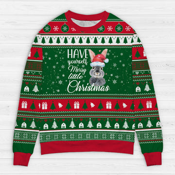Maxcorners Rabbit Have Yourself Merry Little Christmas Sweater