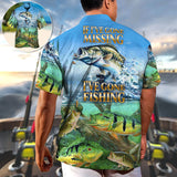 Maxcorners Fishing If I've Gone Missing I've Gone Fishing So Cool Hawaiian Shirt