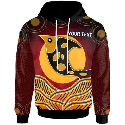 Maxcorners Personalised Hoodie -Aboriginal Dot Patterns Fish