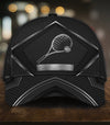 Maxcorners Tennis Sliver Blạck Personalized All Over Printed Cap