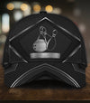 Maxcorners Black Classic Personalized Name 3D Cap