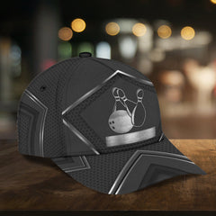 Maxcorners Black Classic Personalized Name 3D Cap