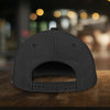 Maxcorners Black Classic Personalized Name 3D Cap