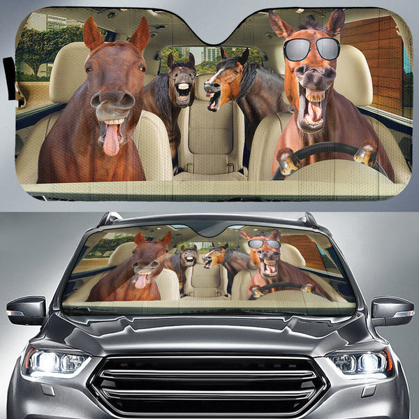 Maxcorners Driving American Quarter Horse All Over Printed 3D Sun Shade