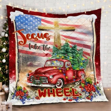 Maxcorners Jesus Take The Wheel Quilt - Blanket