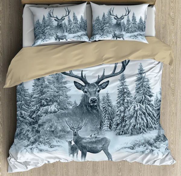 Maxcorners White Deer Hunting Blanket