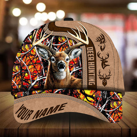 Maxcorners Ashley Whitely Deer Hunting Personalized Hats 3D Multicolored Camo