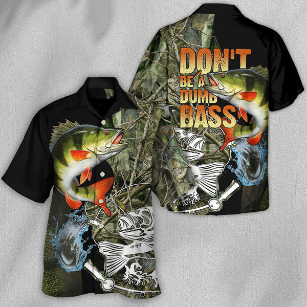 Maxcorners Fishing Don't Be A Dumb Bass Hawaiian Shirt