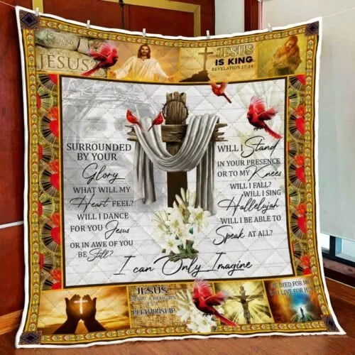 Maxcorners Surrounded By Your Glory Jesus Cardinal Christian Quilt Blanket Surrounded By Your Glory Jesus Cardinal Christian Quilt Blanket