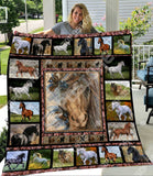 Maxcorners Love Horse Quilt - Blanket