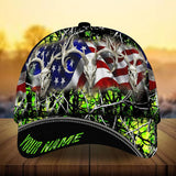 Max Corners Premium Loralle US Skull Deer Hunting Camo Pattern 3D Multicolor Personalized Cap