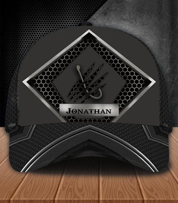 Maxcorners  Personalized Black Fishing Cap
