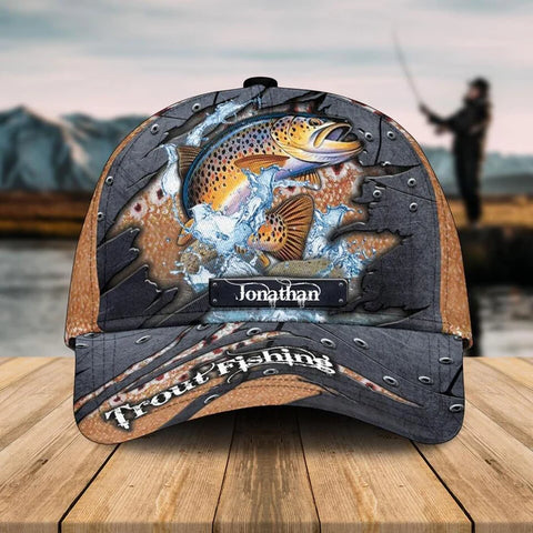 Maxcorners Personalized Trout Fishing O&G Cap